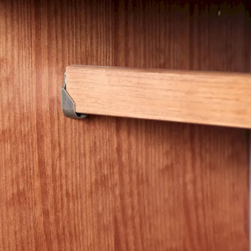 3-türiger Kleiderschrank - Weiß/Mokka/Java - Massivholz