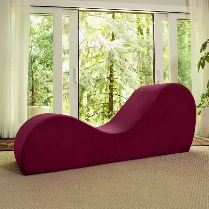 Méridienne élégante Avana pour le yoga - Fabriquée aux États-Unis - Idéale pour les étirements, la détente, l’exercice et plus encore, 60D x 18W x 26H pouces, gris clair