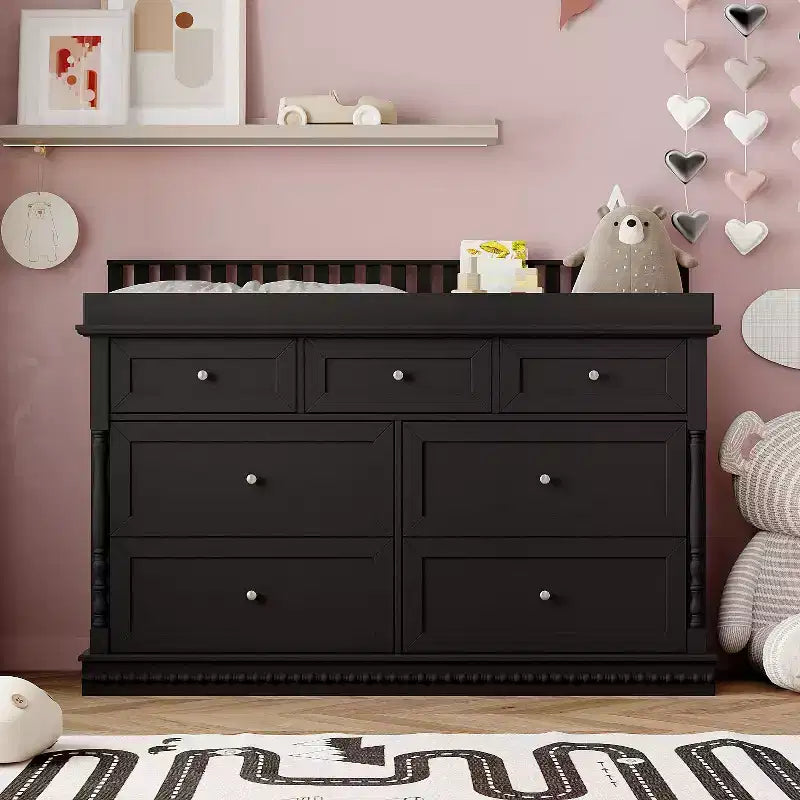 Commode à langer polyvalente Famapy : design convertible, tiroirs spacieux, évolue avec votre tout-petit