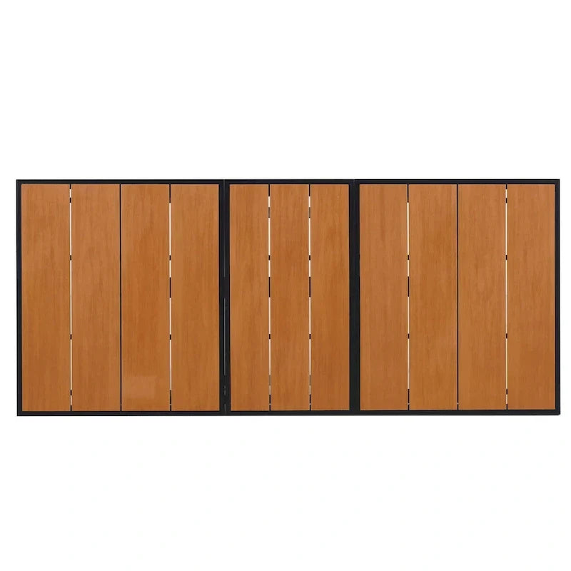 Ensemble de repas d’extérieur extensible 7 pièces avec table extensible et 6 fauteuils