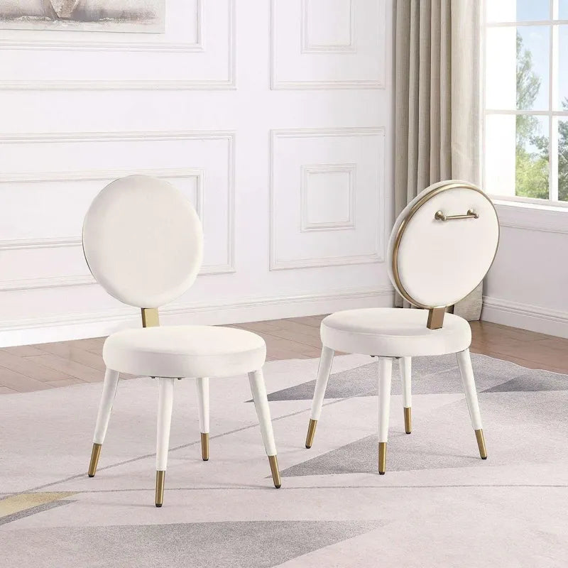 Ensemble de table à manger ronde et de chaises de luxe moderne Morden Fort, 5 pièces