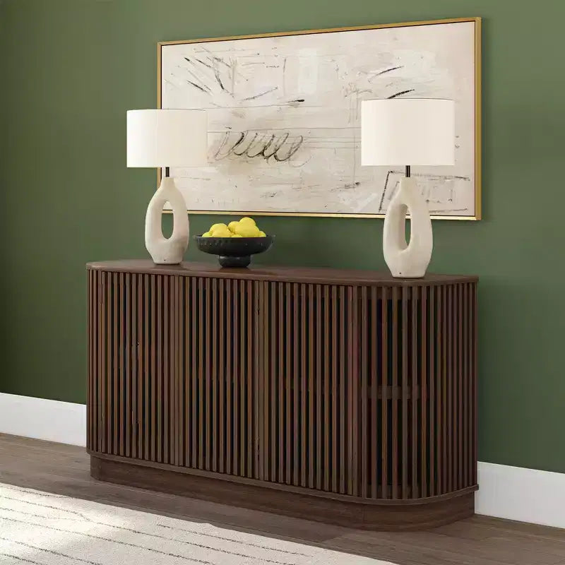 Plank+Beam Contour dressoir van massief hout met 3 deuren, tv-meubel van 59 voor de woonkamer