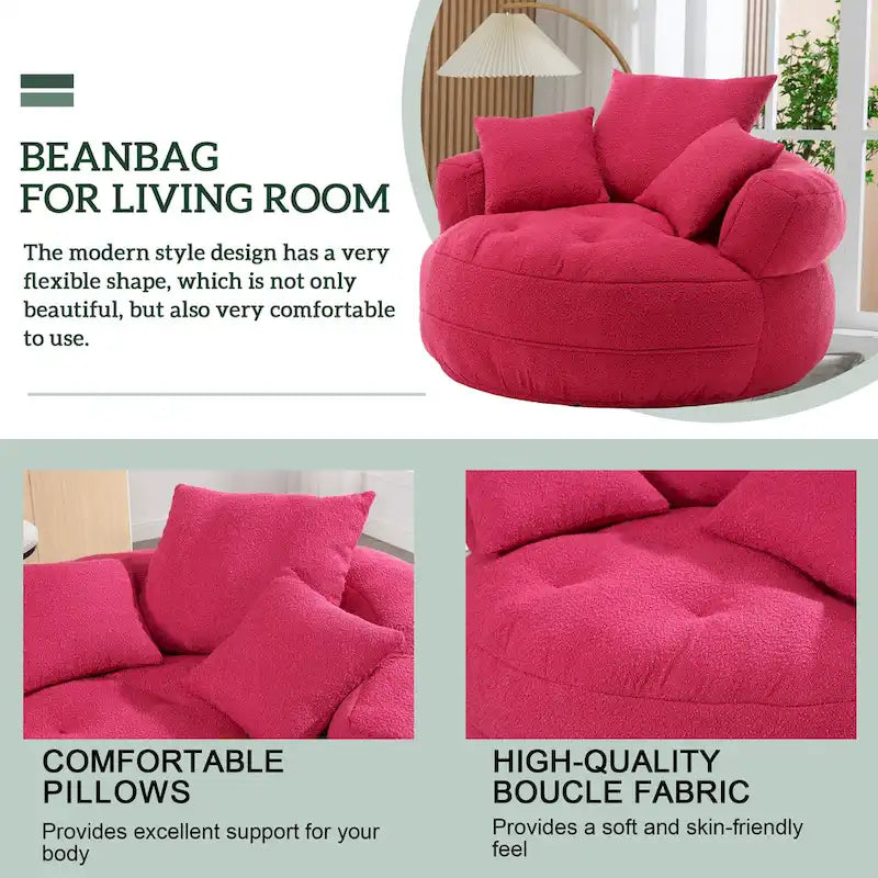 Runder Sofa-Sessel ?C Weiß/Blau/Grau/Gelb/Orange/Rosarot/Marineblau/Grün, Einzel- und Doppelsitz