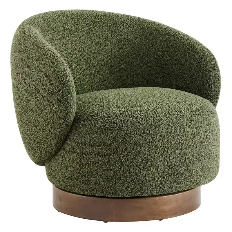 Spruce&Spring gepolsterter drehbarer Akzent-Sesselsessel mit Holzgestell