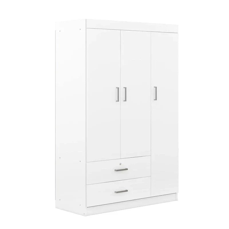 Kleiderschrank mit 3 Türen und 2 Schubladen