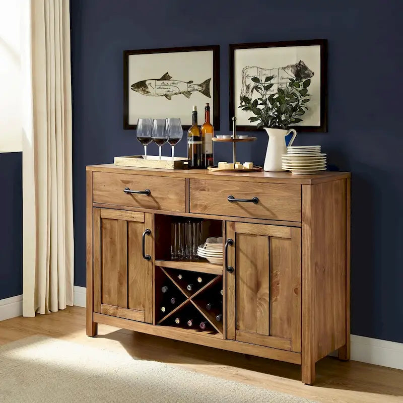 Buffet Crosley Roots, finition naturelle - 52  W x 18  D x 36  H