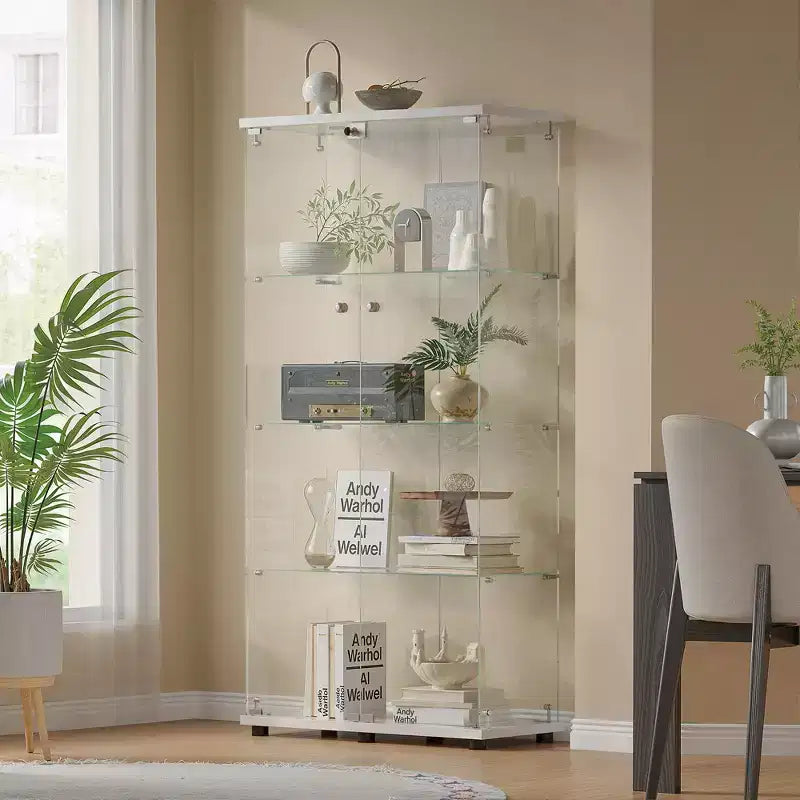 Vitrine en verre 64.5 X 32 avec serrure