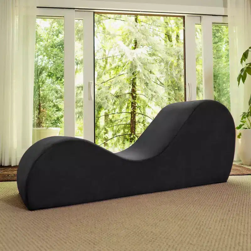 Méridienne élégante Avana pour le yoga - Fabriquée aux États-Unis - Idéale pour les étirements, la détente, l’exercice et plus encore, 60D x 18W x 26H pouces, gris clair