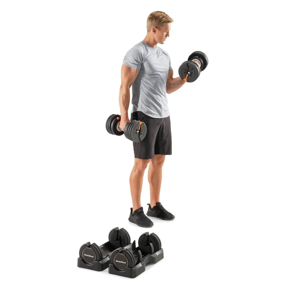 NordicTrack Kurzhantel-Set mit Select-a-Weight-System, 55 Lb.