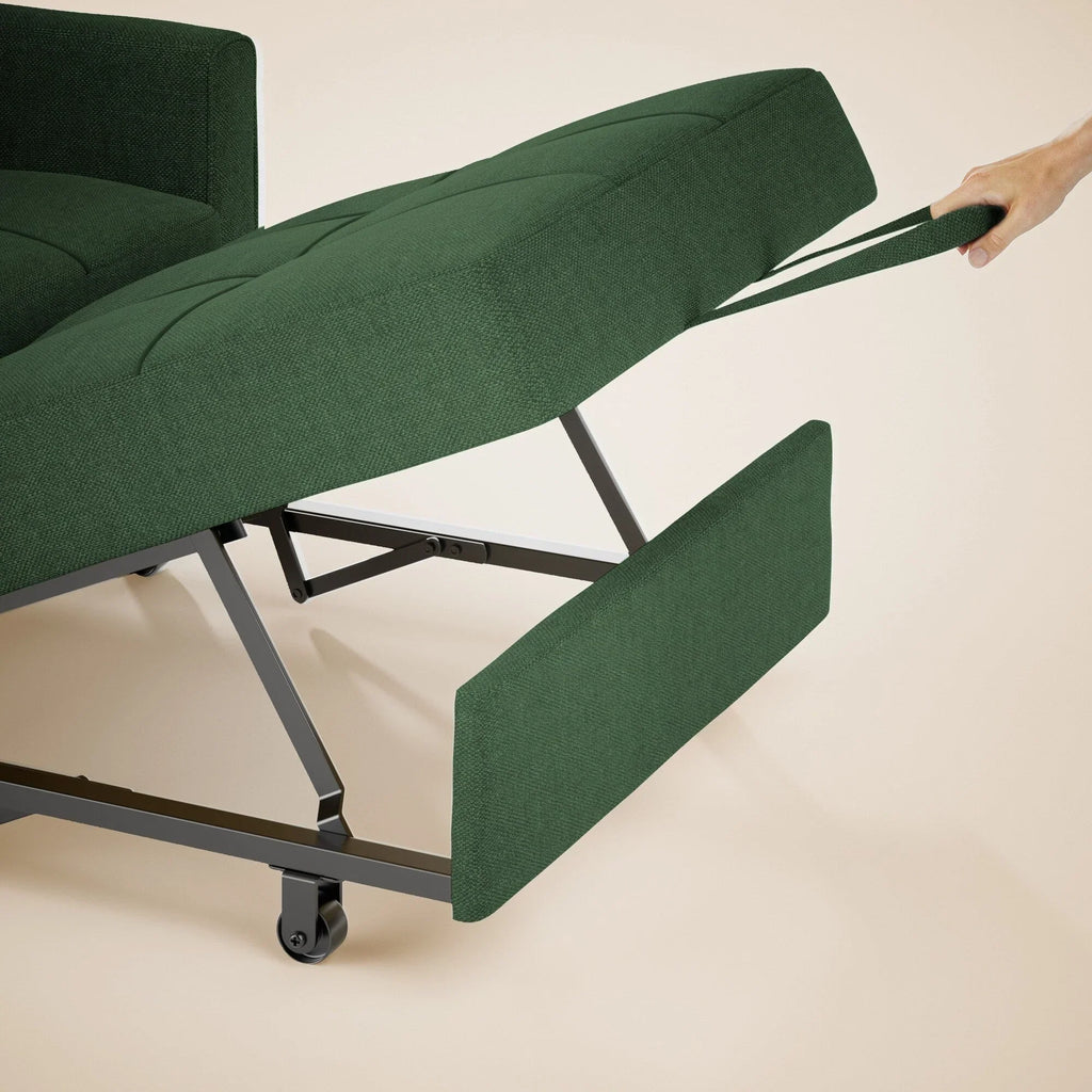 Verstelbare slaapbank 3-in-1, uitschuifbare fauteuilbank, ombouwbaar opklapbed voor de woonkamer