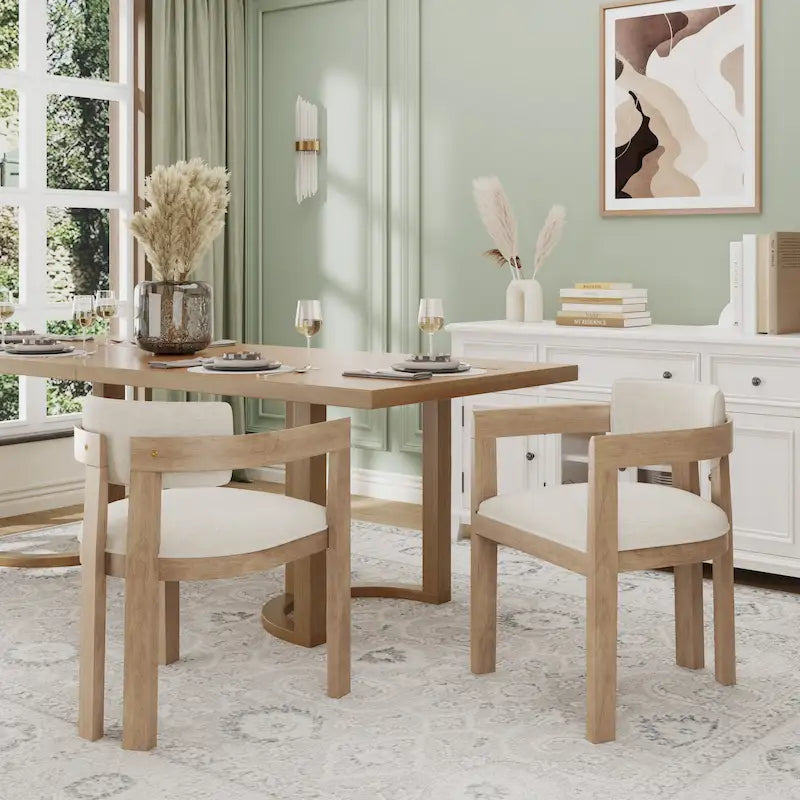 Conrad elegante, moderne Esszimmerstühle mit Armlehnen von Christopher Knight Home