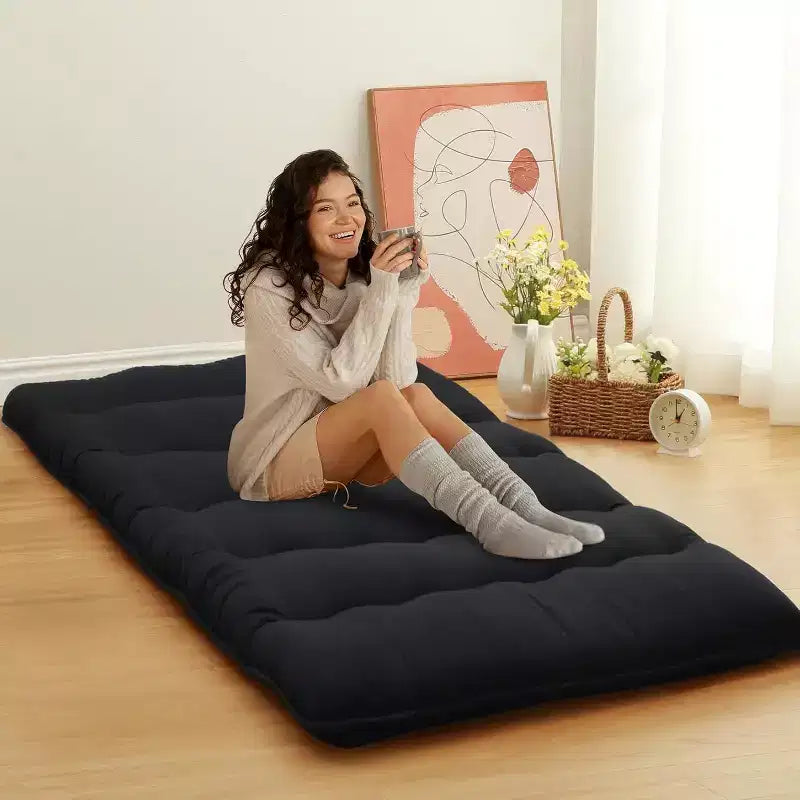 Matelas futon japonais, tapis de sol pliable pour dormir, tatami pour la maison et le camping