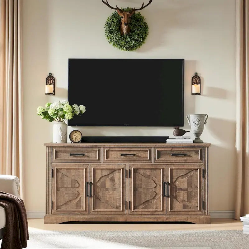 Buffet-Sideboard im Landhausstil, Kaffeebar und Weinbar für das Esszimmer - N/A