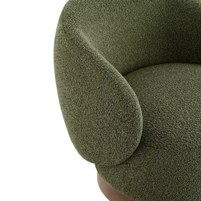 Spruce&Spring gepolsterter drehbarer Akzent-Sesselsessel mit Holzgestell