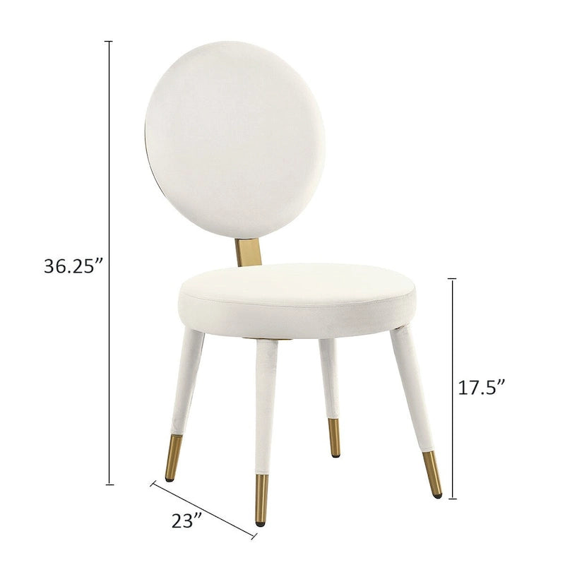 Ensemble de table à manger ronde et de chaises de luxe moderne Morden Fort, 5 pièces