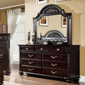 Vame traditionelle 2-teilige Kommode mit 9 Schubladen und Spiegel von Furniture of America