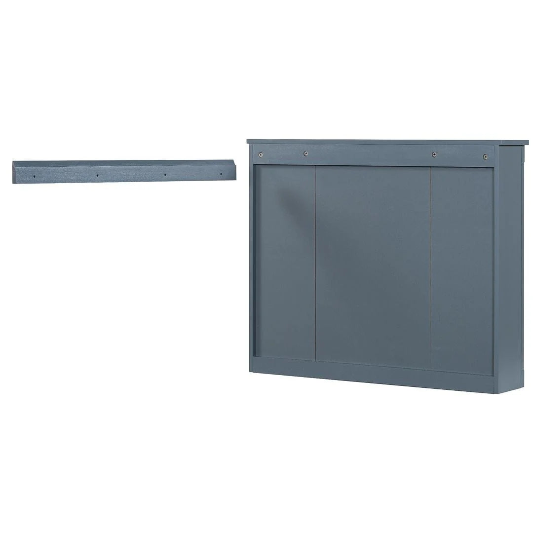 Moderne badkamermeubelset van 36' met wastafelblad en spiegelkast, 2 deuren en 2 laden