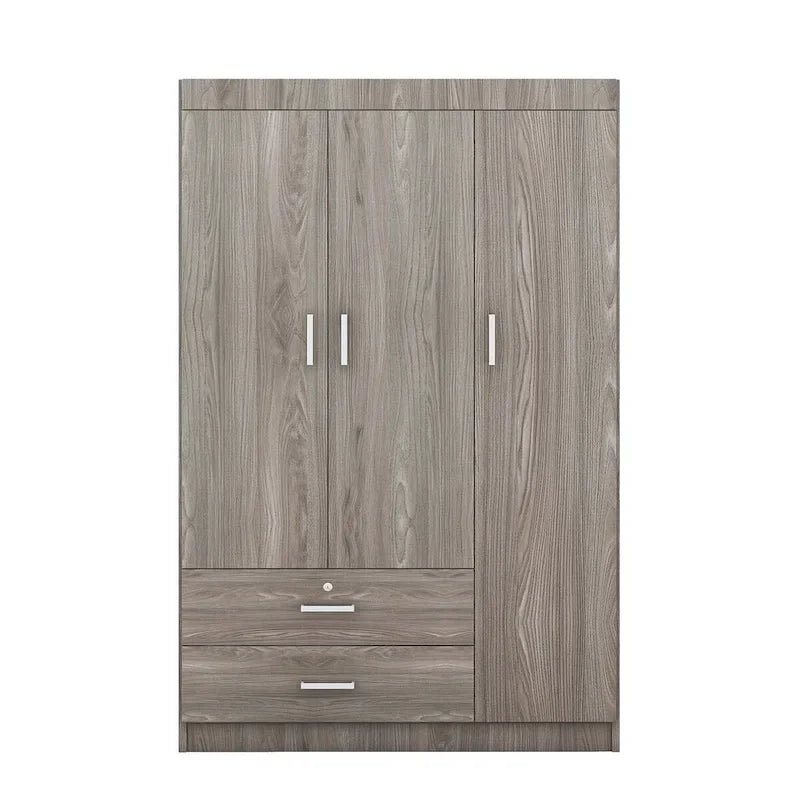 Kleiderschrank mit 3 Türen und 2 Schubladen