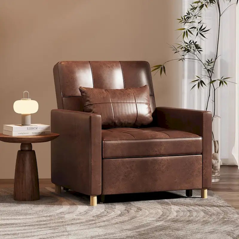 Fauteuil convertible AECOJOY 3 en 1 avec coussin et dossier réglable