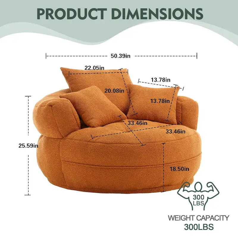 Runder Sofa-Sessel ?C Weiß/Blau/Grau/Gelb/Orange/Rosarot/Marineblau/Grün, Einzel- und Doppelsitz