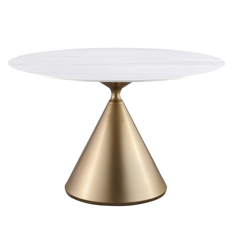 Ensemble de table à manger ronde et de chaises de luxe moderne Morden Fort, 5 pièces