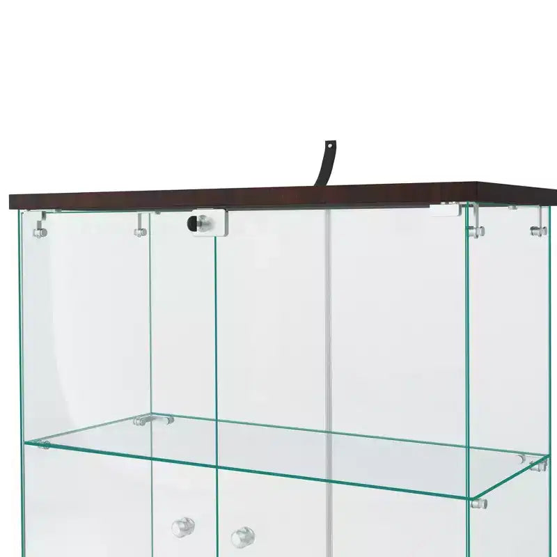 Vitrine en verre 64.5 X 32 avec serrure